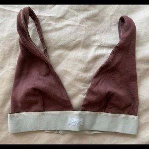 Skims Cotton Plunge Bralette